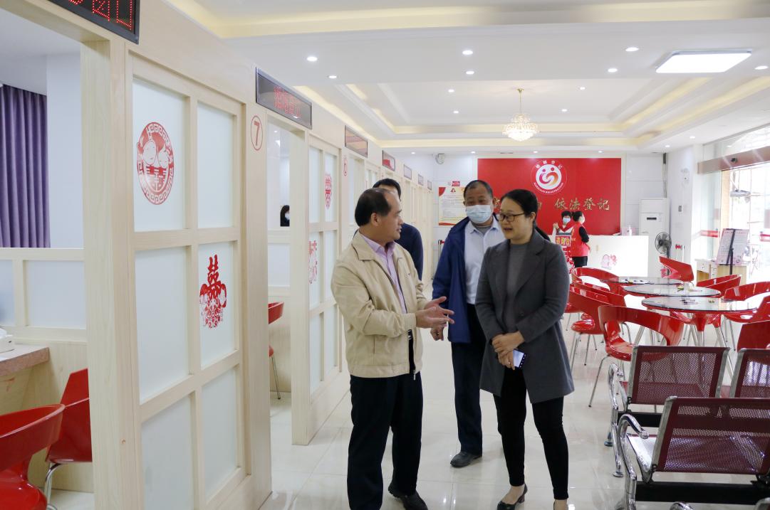 副市长蓝美到市民政局所属事业单位调研-罗定市人民政府门户网站