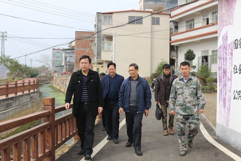 2022年1月12日,罗定市委常委,组织部部长陈伟强,副部长彭向明到泗纶镇