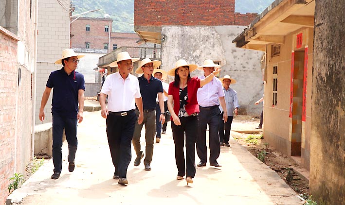 彭仲典率队到苹塘调研时要求