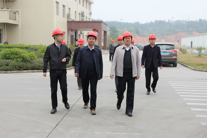 1月24日,市委常委梁国健,副市长郭伟旋率队到围底镇对安全生产工作