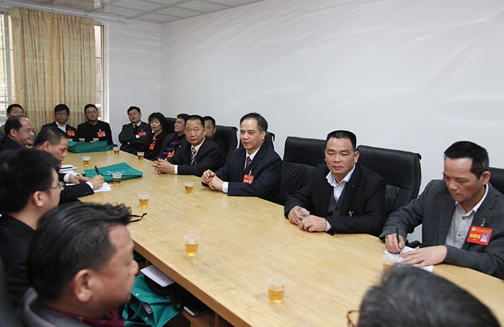 陈定三等领导参加政协分组讨论