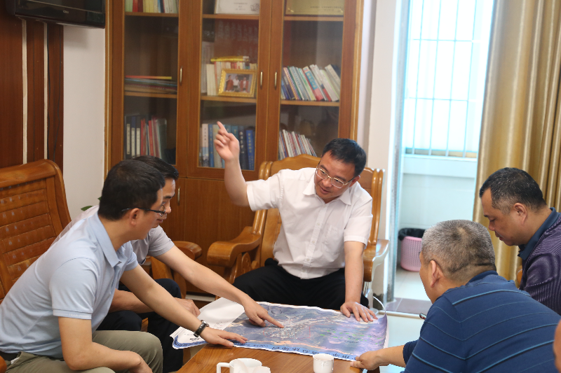 罗定市副市长陈志林到苹塘镇指导工作