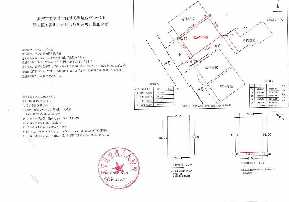 罗定市䓣塘镇大旺塘村覃屋经济合作社覃友恒宅基地和建房（规划许可）批前公示.jpeg
