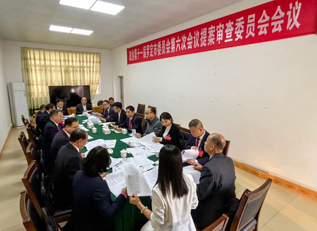 政协第十一届罗定市委员会第六次会议召开提案审查委员会会议.png