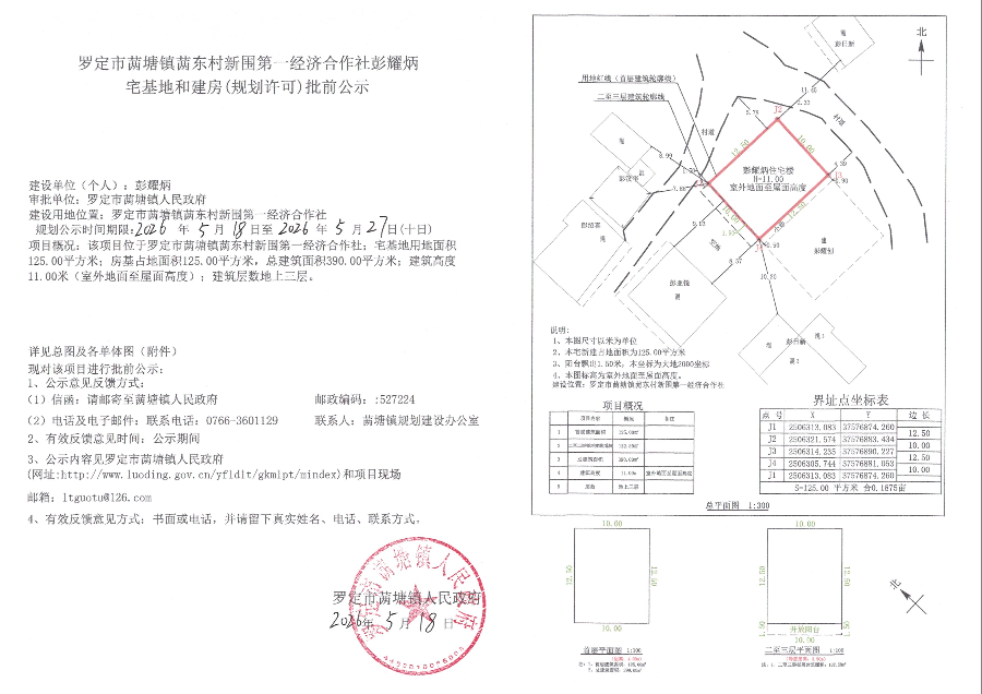 罗定市䓣塘镇䓣东村新围第一经济合作社彭耀炳宅基地和建房（规划许可）批前公示.jpeg