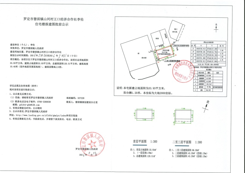 山河村王口经济合作社李伦住宅楼报建图批前公示_01.jpg